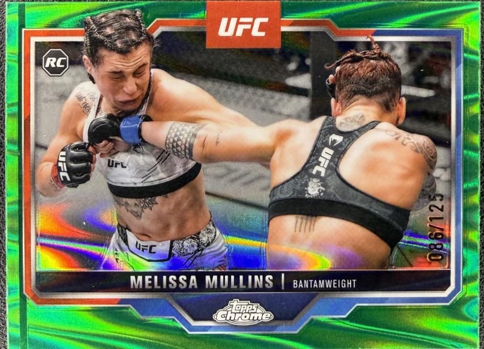 Melissa Mullins 2025 Topps Chrome UFC Base #197 Green Wave