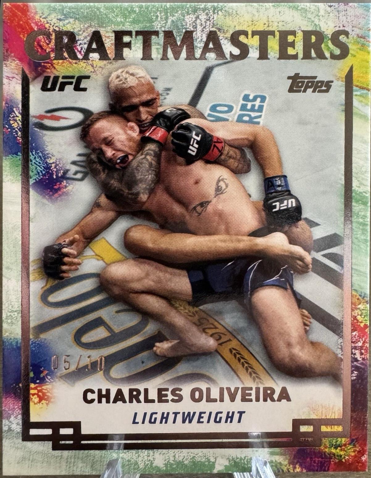 Charles Oliveira 2024 Topps Knockout UFC Craftmasters #CRM-7 Black