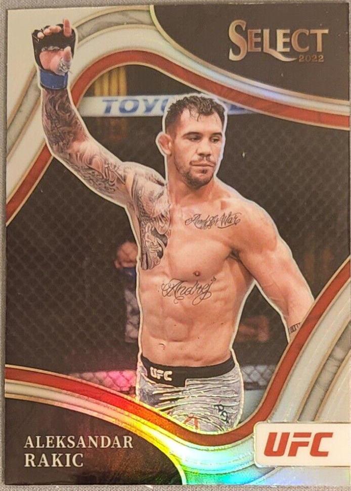 Aleksandar Rakic 2022 Panini Select UFC Octagonside #218 Silver