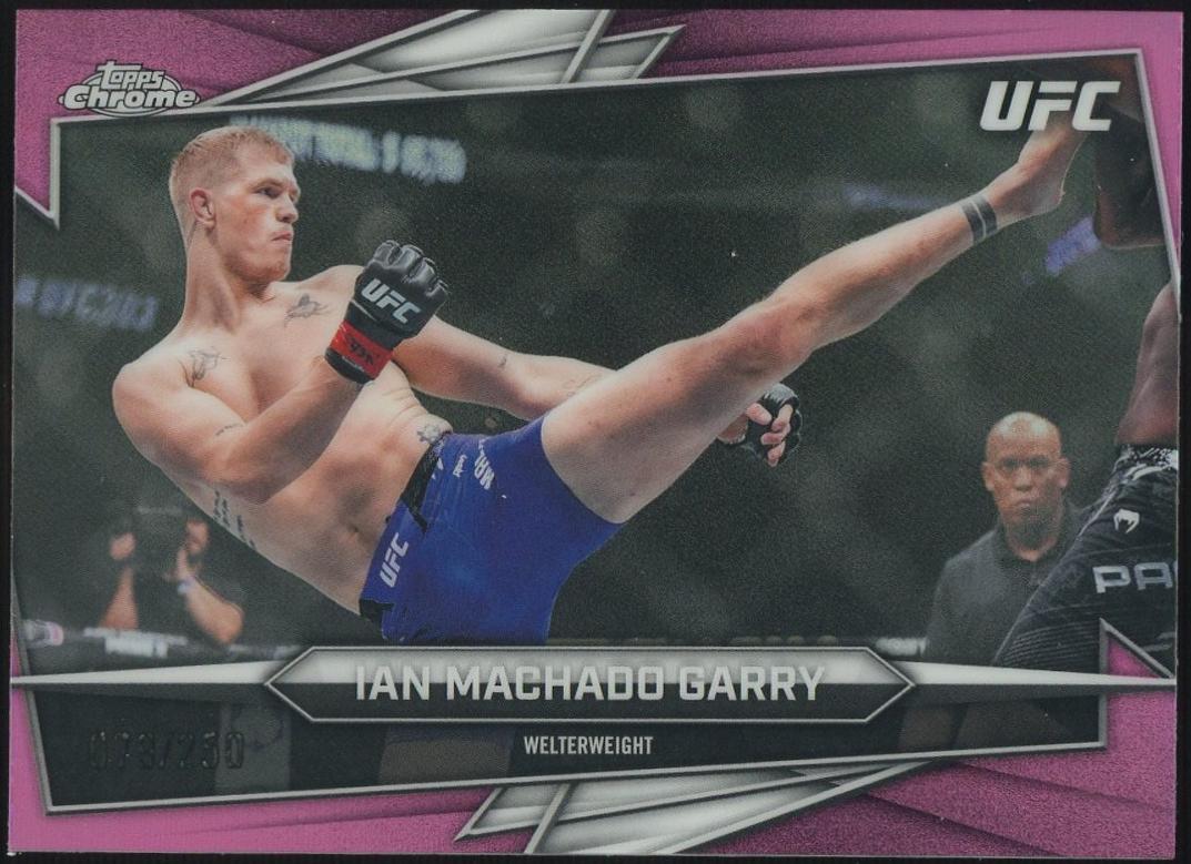 Ian Machado Garry 2026 Topps Chrome UFC Base #93 Pink Refractor