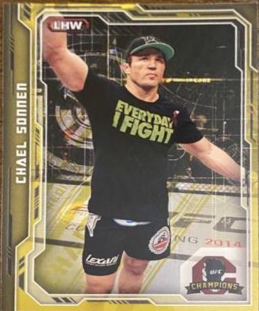 Chael Sonnen 2014 Topps UFC Champions Base #48 Gold Champions Predictor
