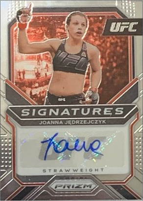 Joanna Jędrzejczyk 2021 Panini Prizm UFC Signatures #12 Black