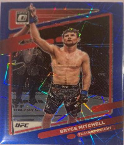 Bryce Mitchell 2022 Panini Donruss Optic UFC Base #39 Blue Velocity
