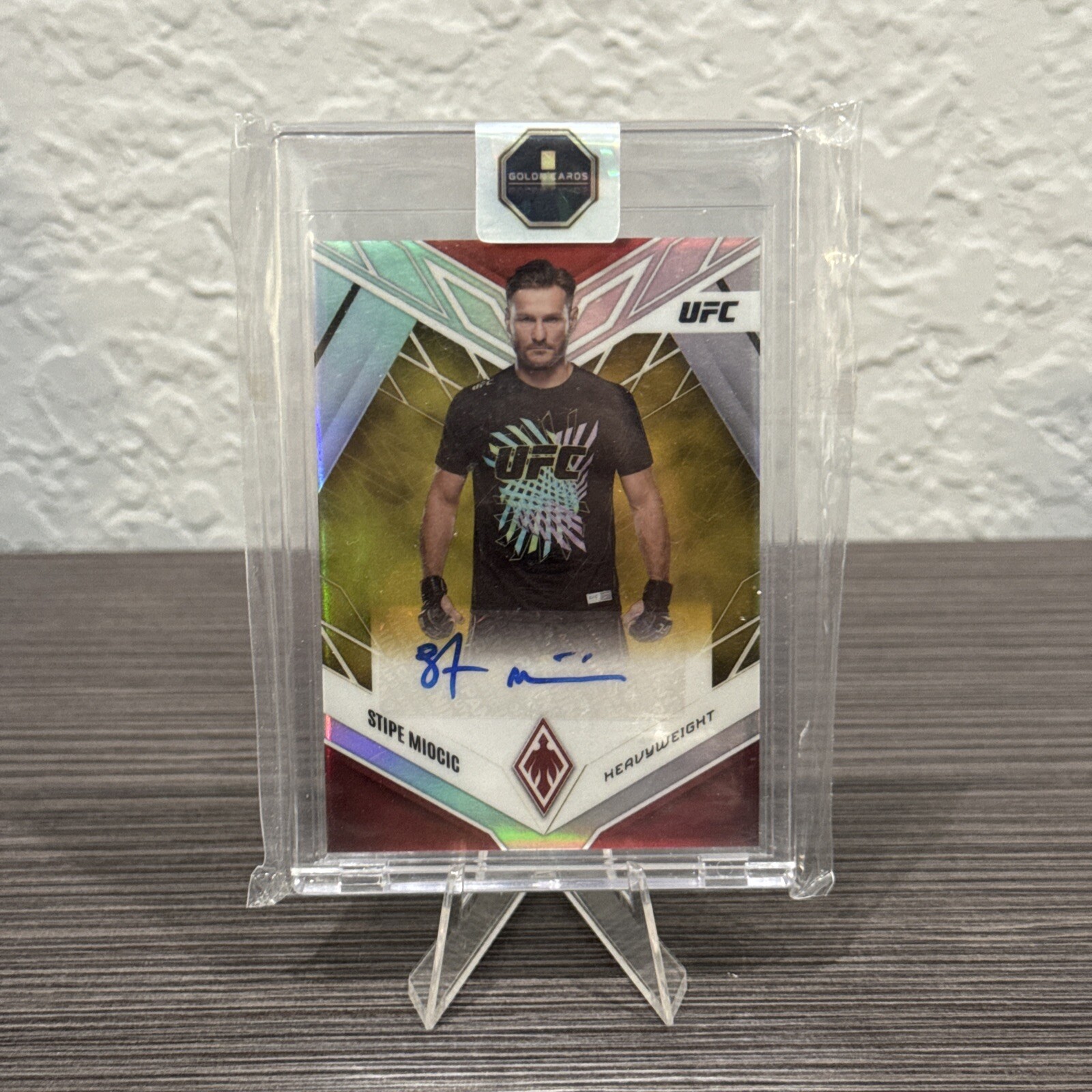 Stipe Miocic 2023 Panini Chronicles UFC Phoenix Autographs #34 Gold