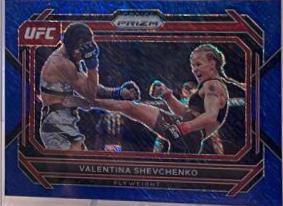 Valentina Shevchenko 2023 Panini Prizm UFC Base #63 Blue Shimmer