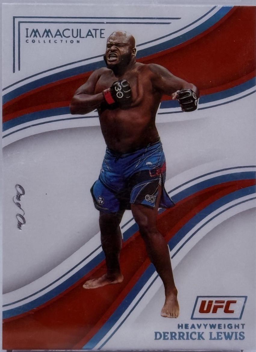 Derrick Lewis 2023 Panini Immaculate Collection UFC Base #33 Green