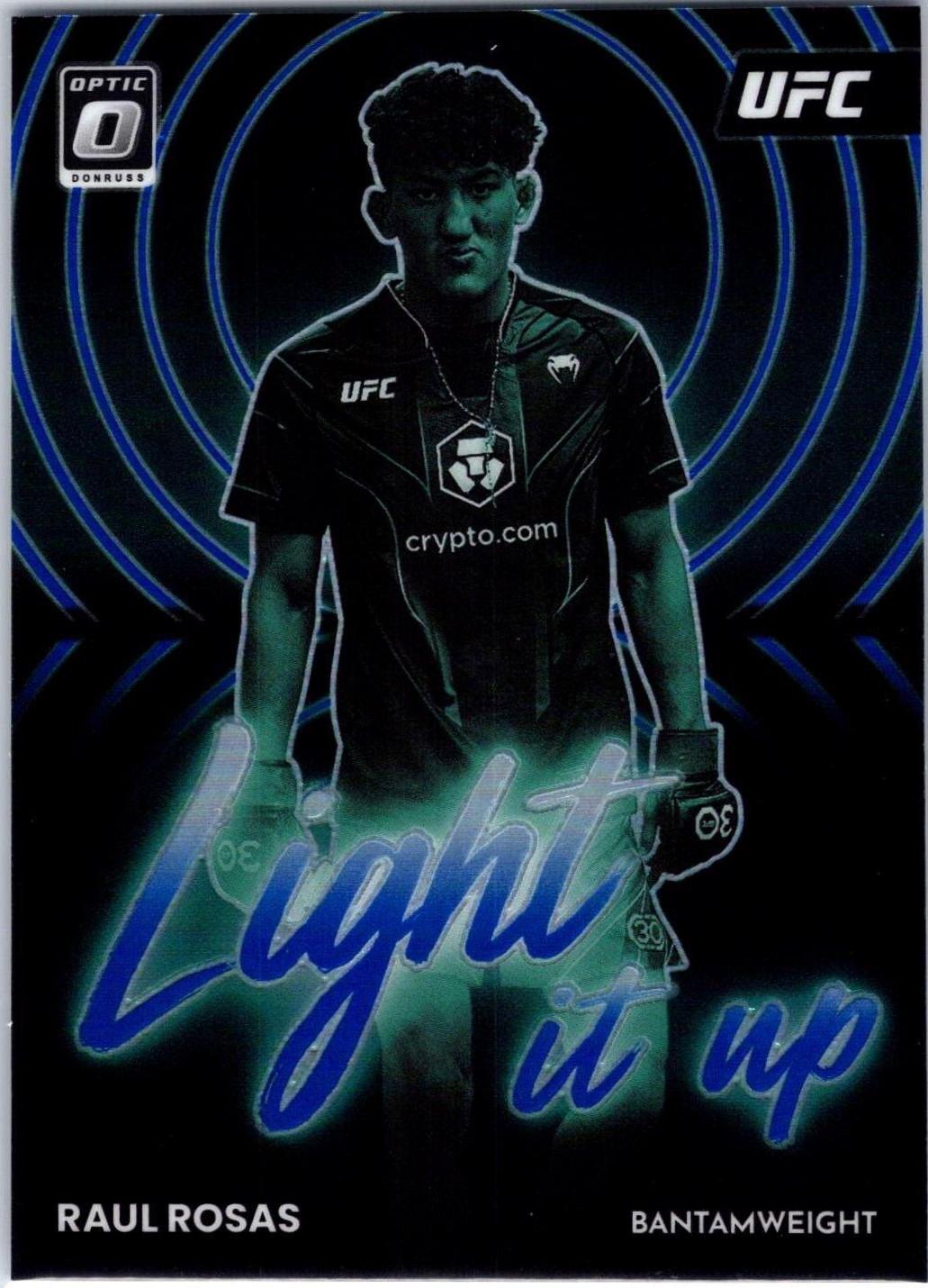 Raul Rosas 2023 Panini Donruss Optic UFC Light It Up #16 Blue