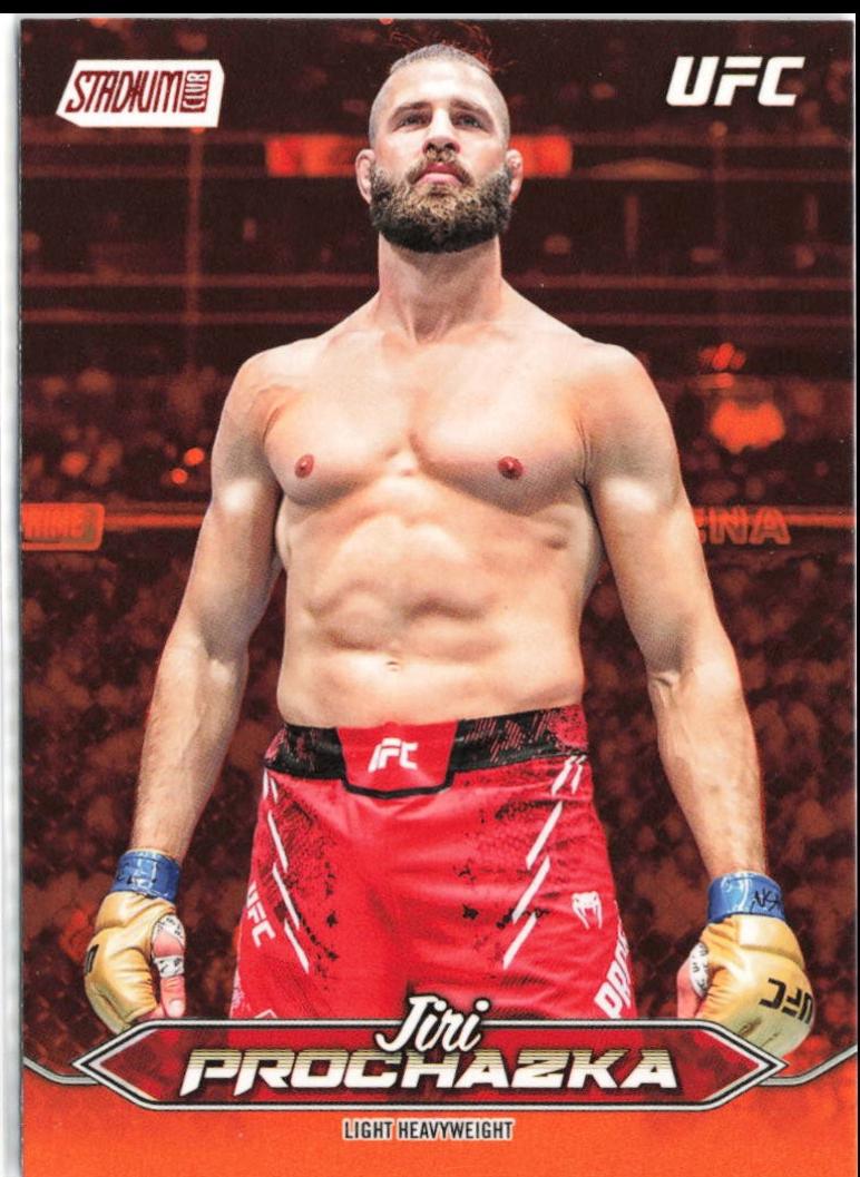 Jiri Prochazka 2025 Topps Stadium Club UFC Base #192 Orange