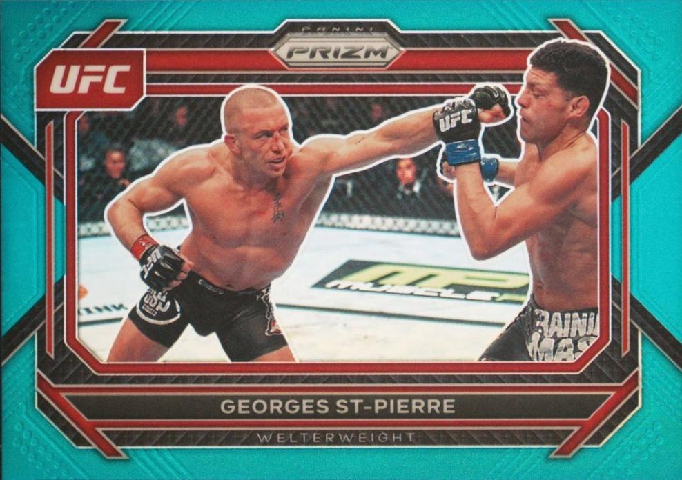 Georges St-Pierre 2023 Panini Prizm UFC Base #32 Teal
