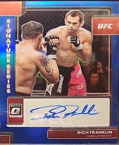 Rich Franklin 2023 Panini Donruss Optic UFC Signature Series #24 Blue