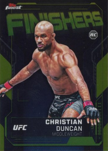 Christian Duncan 2025 Topps Finest UFC Finishers #FN-16 Superfractor