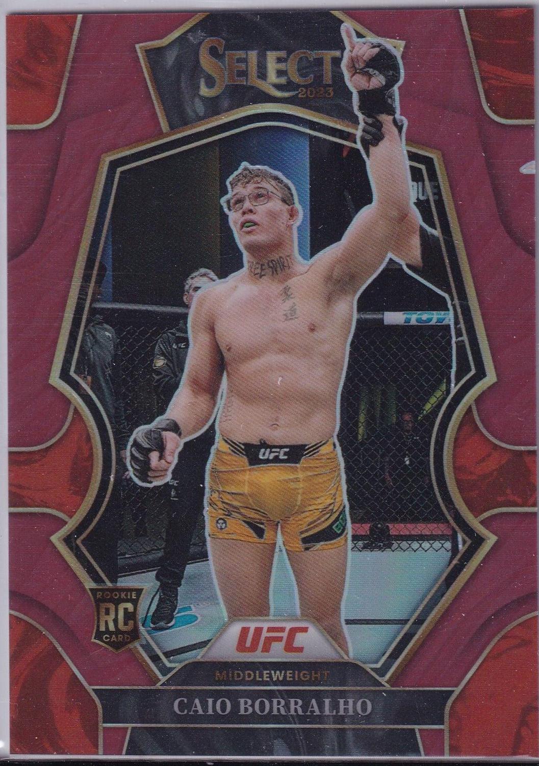 Caio Borralho 2023 Panini Select UFC Octagonside #286 Maroon