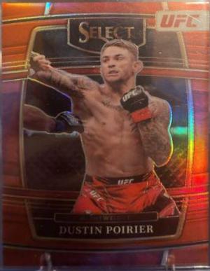 Dustin Poirier 2022 Panini Select UFC Concourse #75 Red Disco