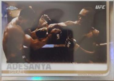 Israel Adesanya 2019 Topps Chrome UFC Base #57 Sepia