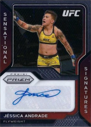 Jessica Andrade 2021 Panini Prizm UFC Sensational Signatures #17 Black
