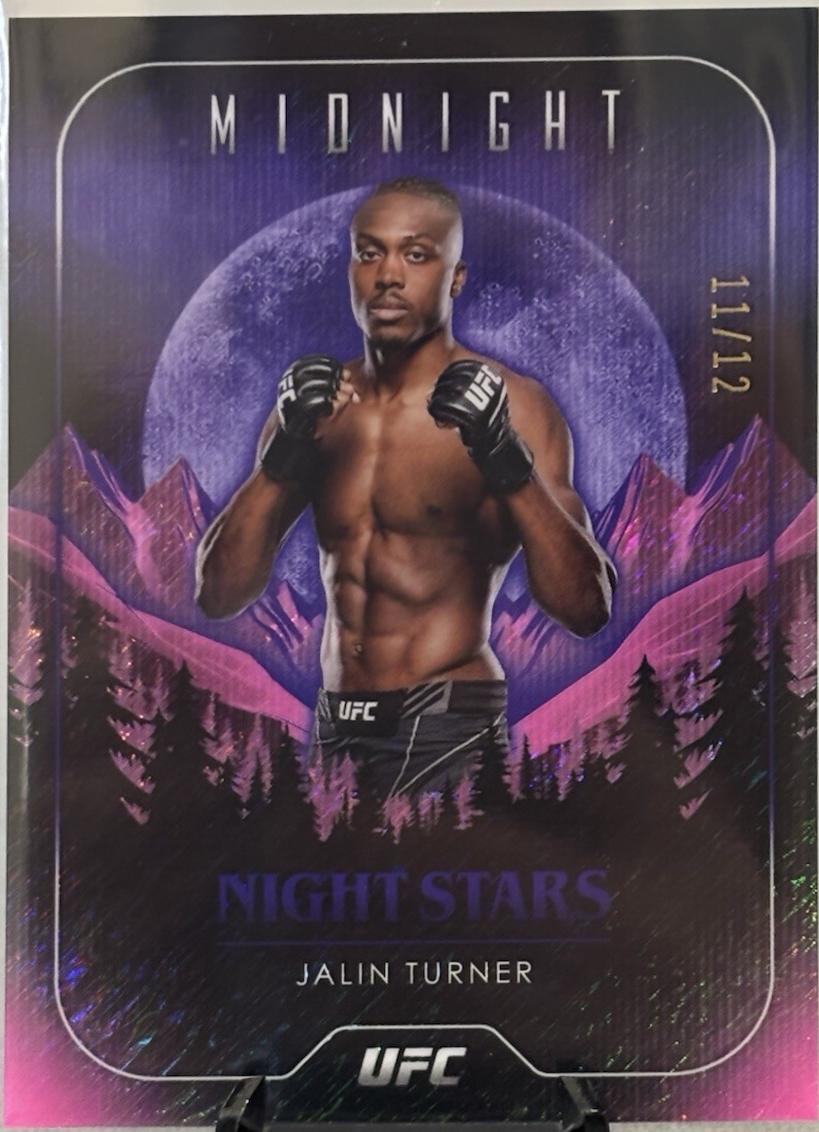 Jalin Turner 2024 Topps Midnight UFC Night Stars #NS-14 Midnight