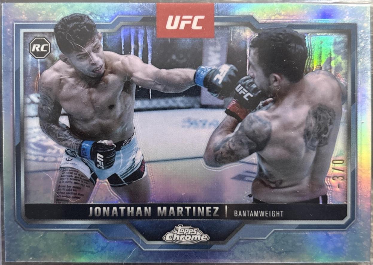 Jonathan Martinez 2025 Topps Chrome UFC Base #80 FrozenFractor