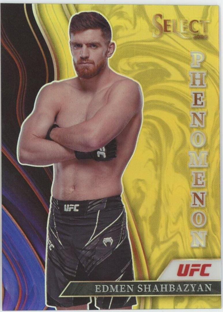 Edmen Shahbazyan 2022 Panini Select UFC Phenomenon #21 Gold