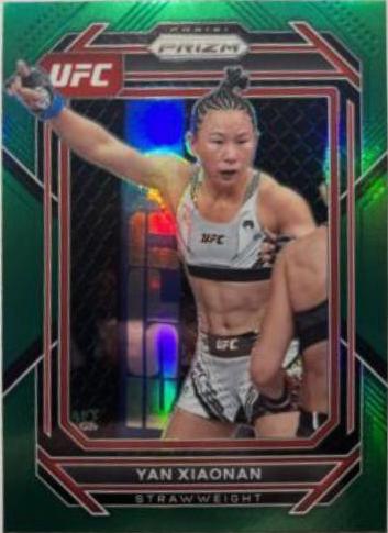 Yan Xiaonan 2023 Panini Prizm UFC Base #188 Green