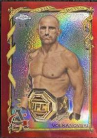 Alexander Volkanovski 2024 Topps Chrome UFC Allen & Ginter #AAG-4 Red Refractor