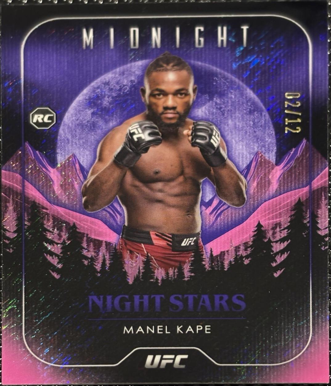 Manel Kape 2024 Topps Midnight UFC Night Stars #NS-11 Midnight