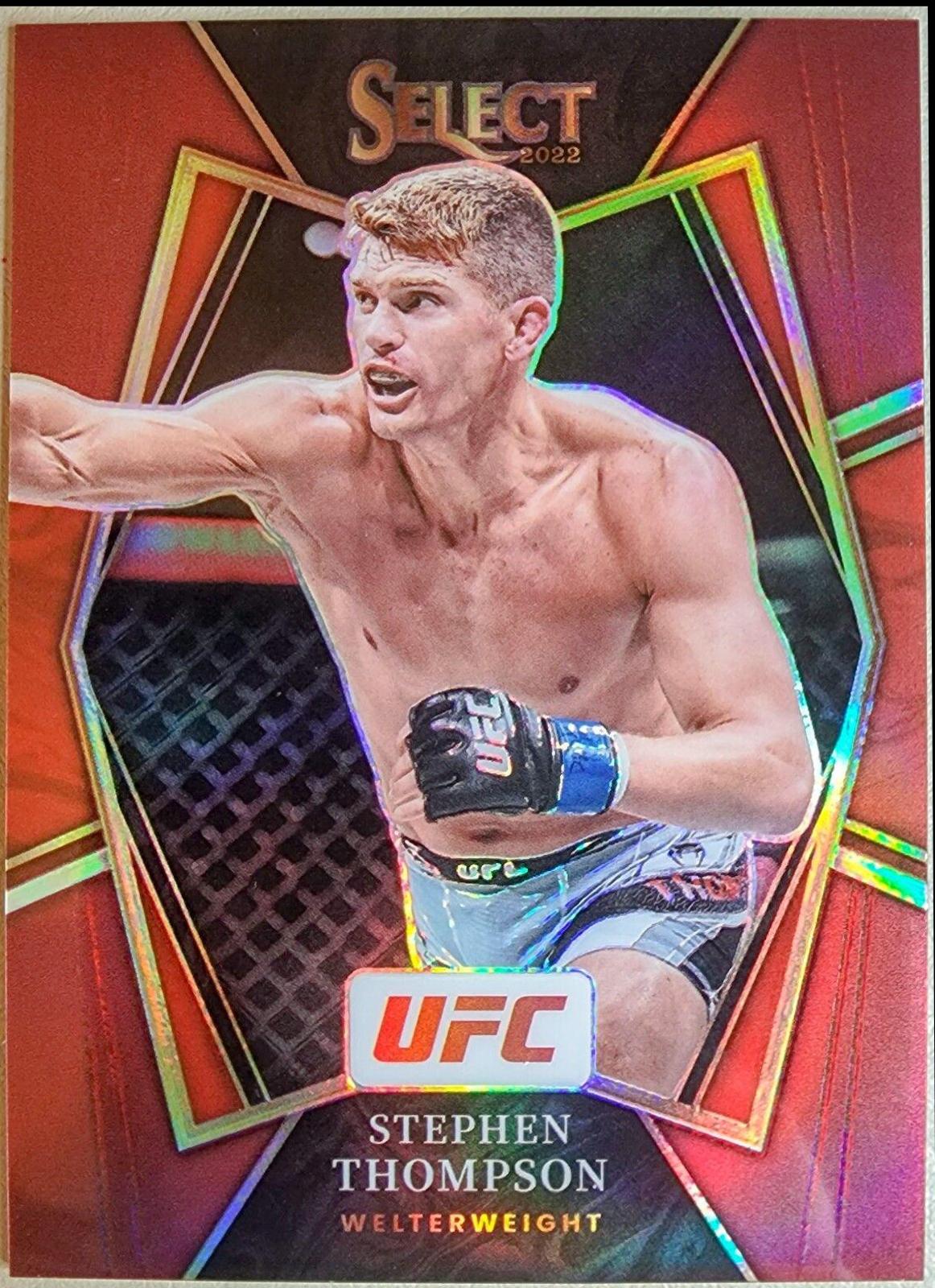 Stephen Thompson 2022 Panini Select UFC Premier Level #182 Maroon