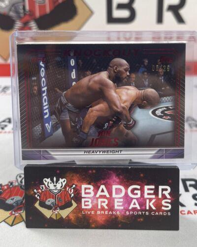 Jon Jones 2024 Topps Knockout UFC Base #66 Red