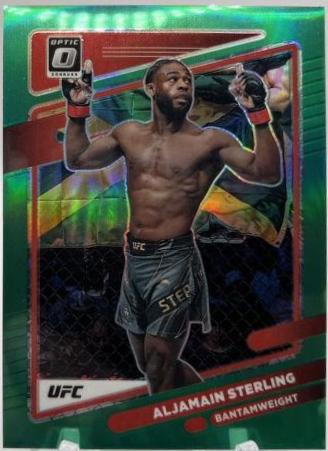 Aljamain Sterling 2022 Panini Donruss Optic UFC Base #64 Green