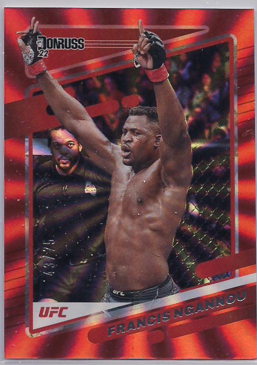 Francis Ngannou 2022 Panini Donruss UFC Base #39 Red