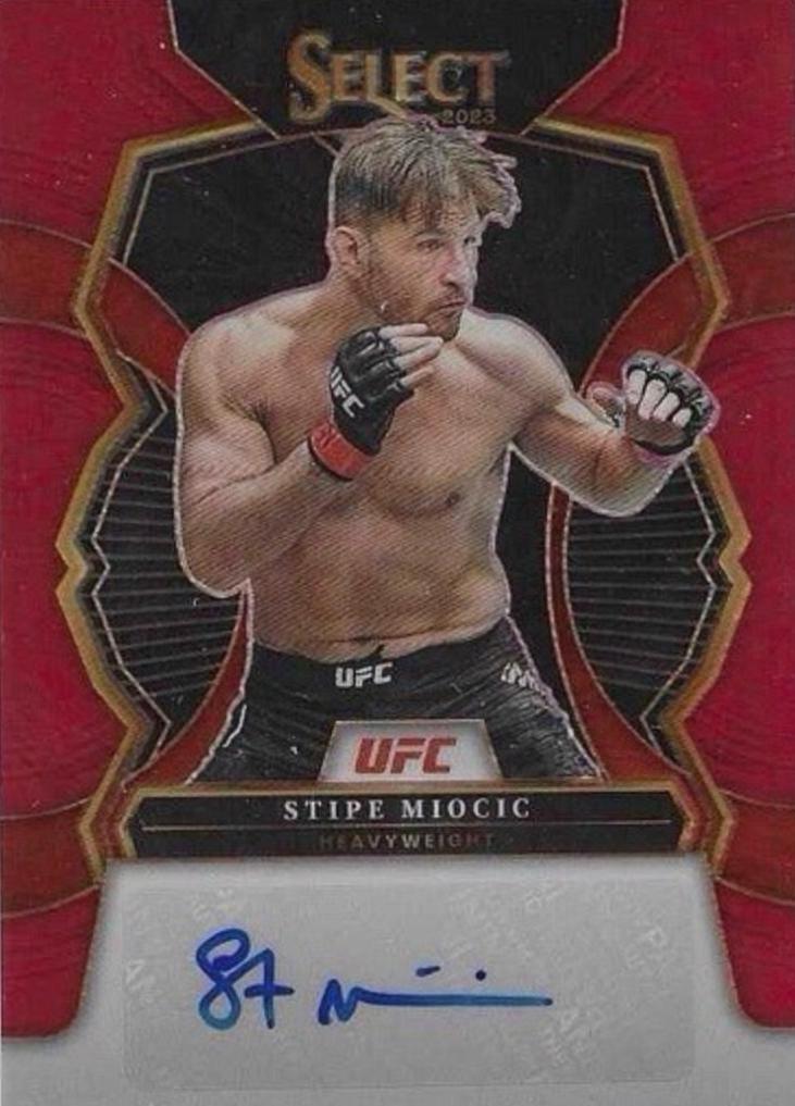 Stipe Miocic 2023 Panini Select UFC Signatures #37 Red