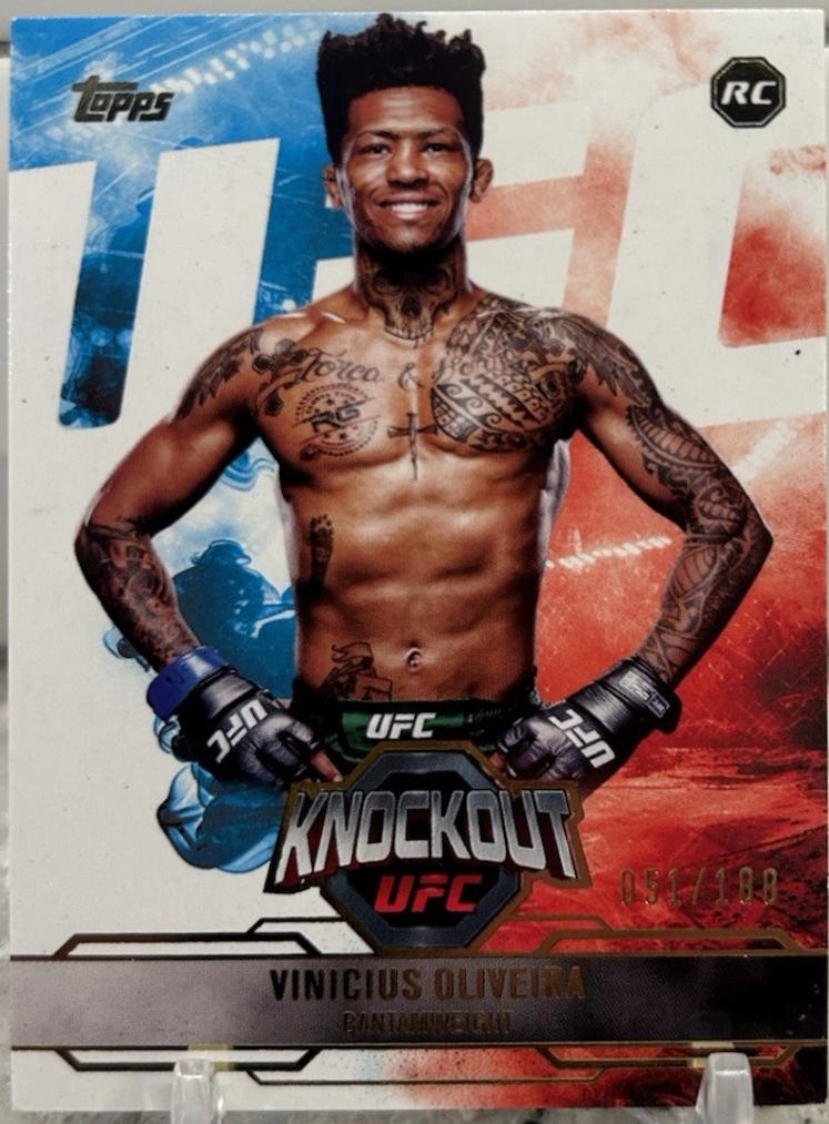 Vinicius Oliveira 2025 Topps Knockout UFC Base #9 Gold