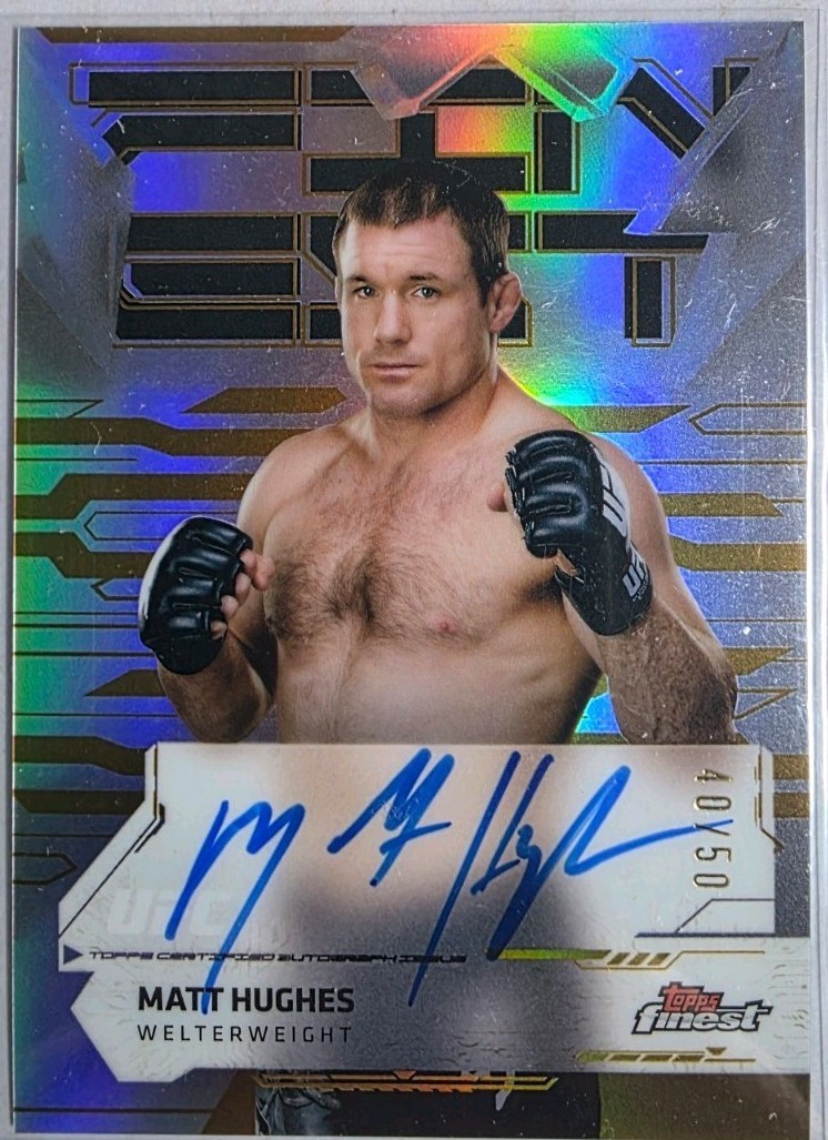 Matt Hughes 2025 Topps Stadium Club UFC Base Autographs #BCA-MHS Red