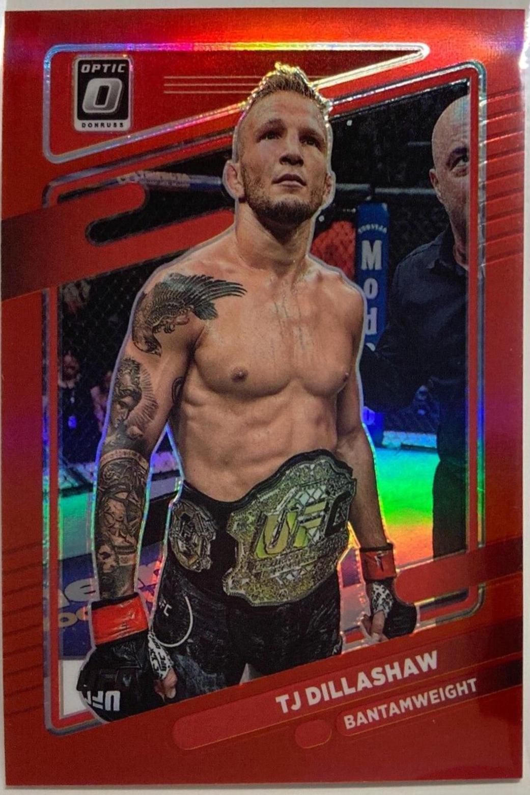 TJ Dillashaw 2022 Panini Donruss Optic UFC Base #84 Red