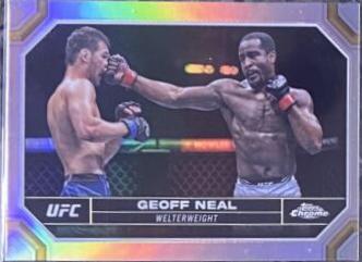 Geoff Neal 2024 Topps Chrome UFC Base #67 Refractor