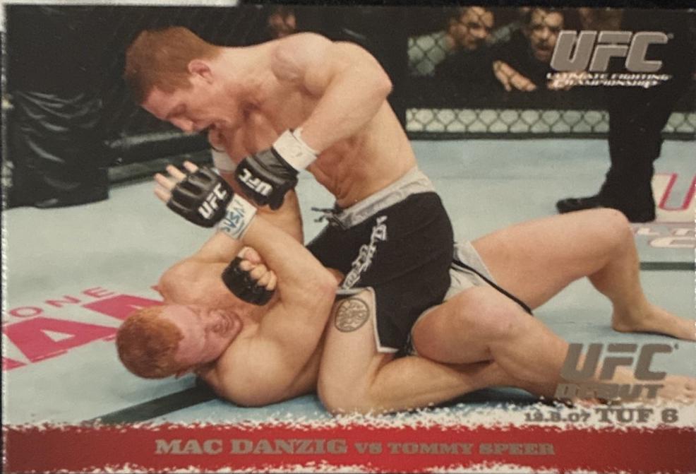 Mac Danzig / Tommy Speer 2009 Topps UFC Round 1 Base #75 Silver