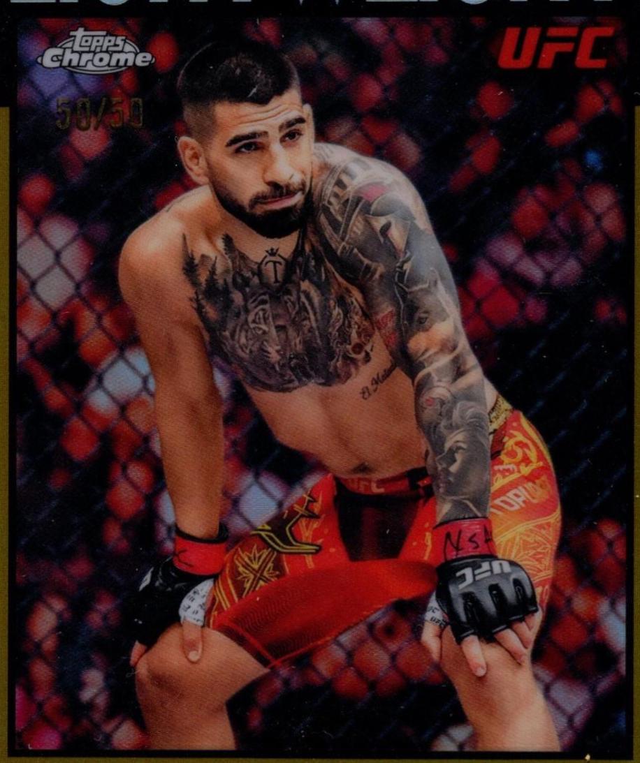 Ilia Topuria 2026 Topps Chrome UFC 1986 Topps #86-5 Gold Refractor