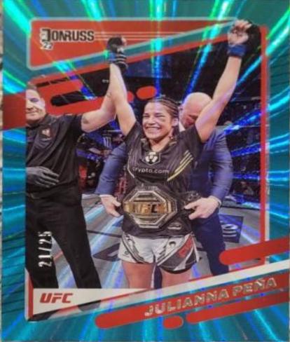 Julianna Peña 2022 Panini Donruss UFC Base #52 Teal