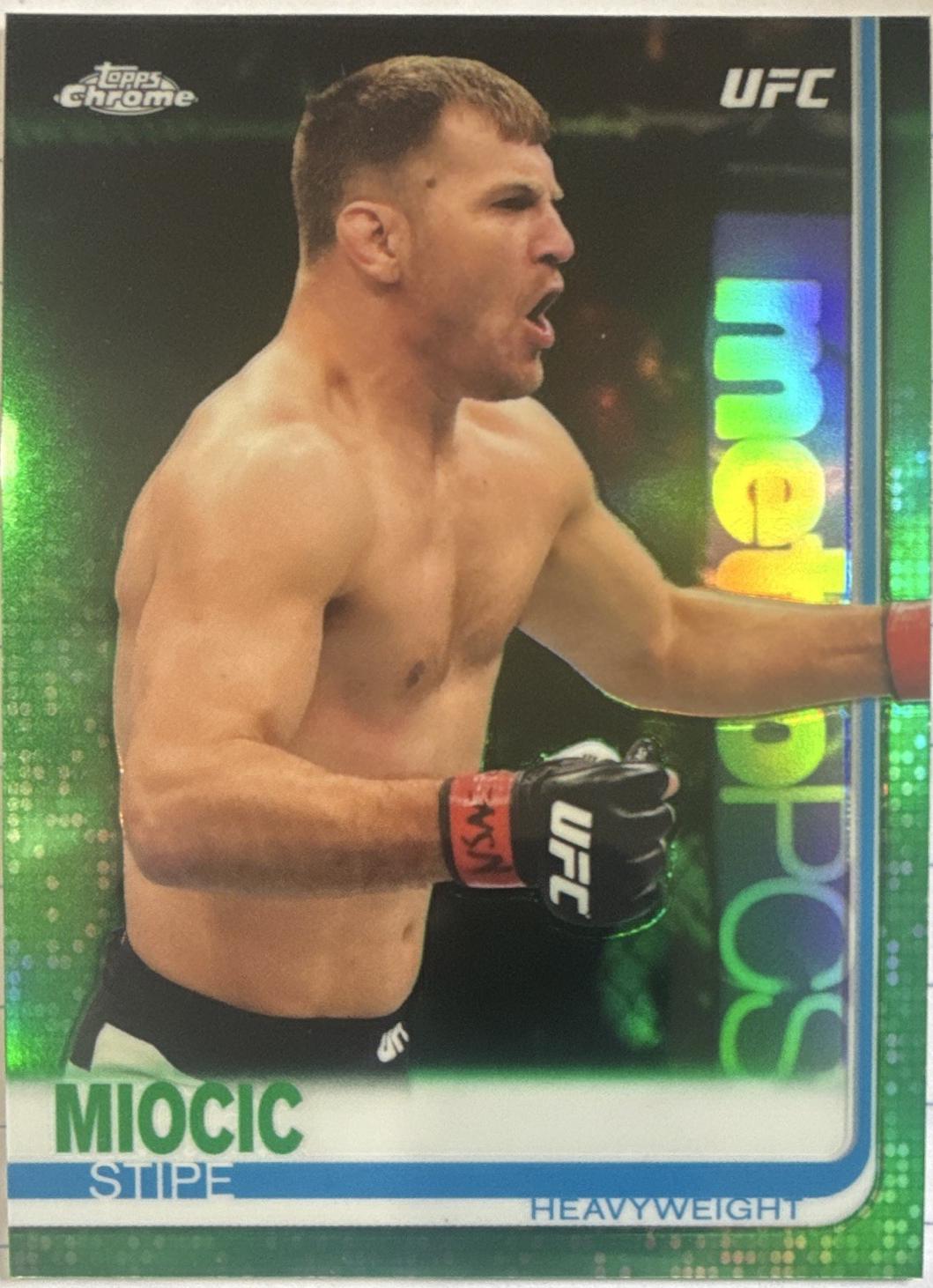 Stipe Miocic 2019 Topps Chrome UFC Base #94 Green
