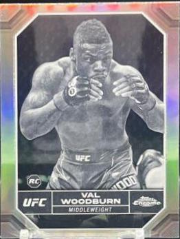 Val Woodburn 2024 Topps Chrome UFC Base #193 Negative Refractor