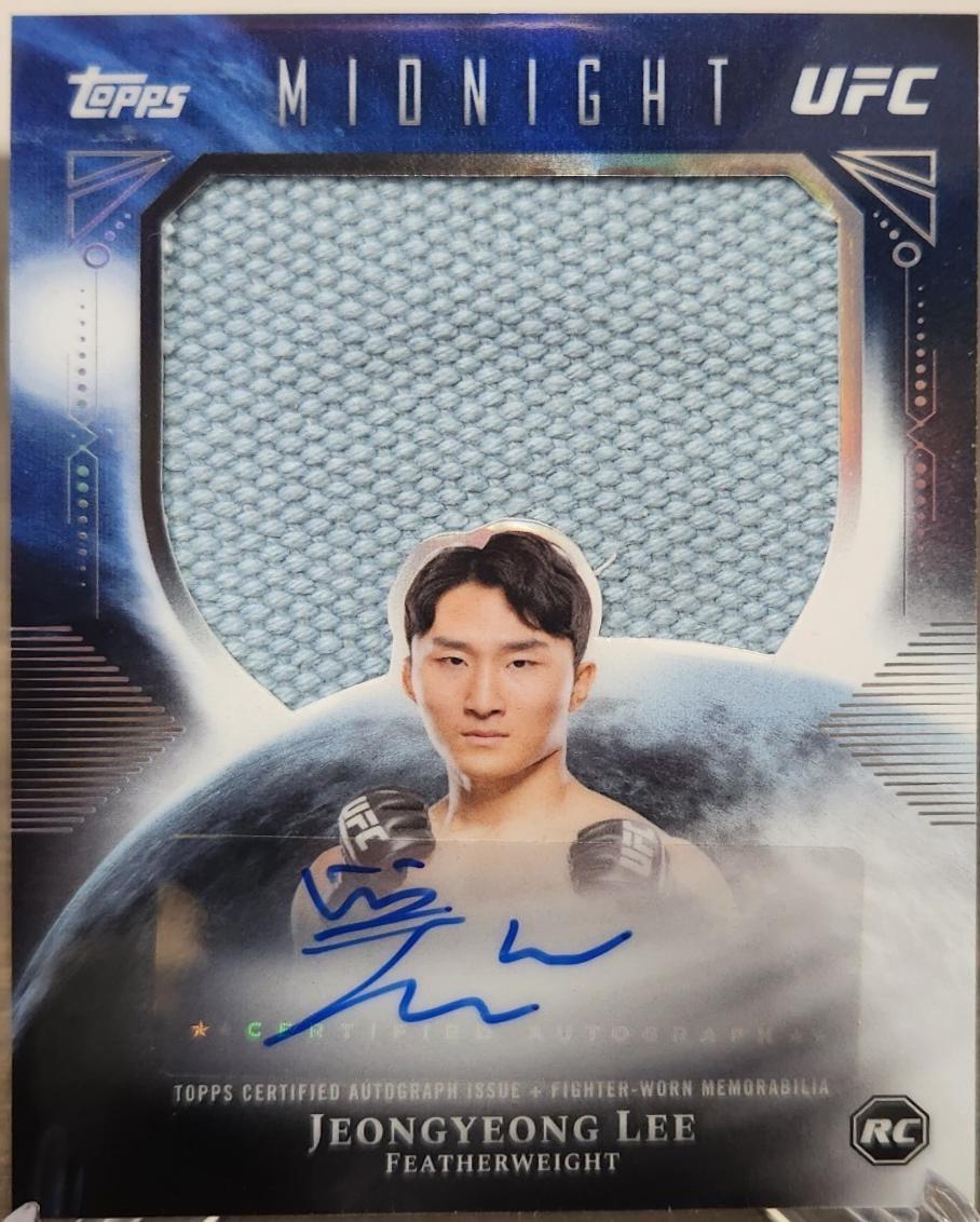 JeongYeong Lee 2026 Topps Midnight UFC Rookie Relic Autographs #RRA-JL