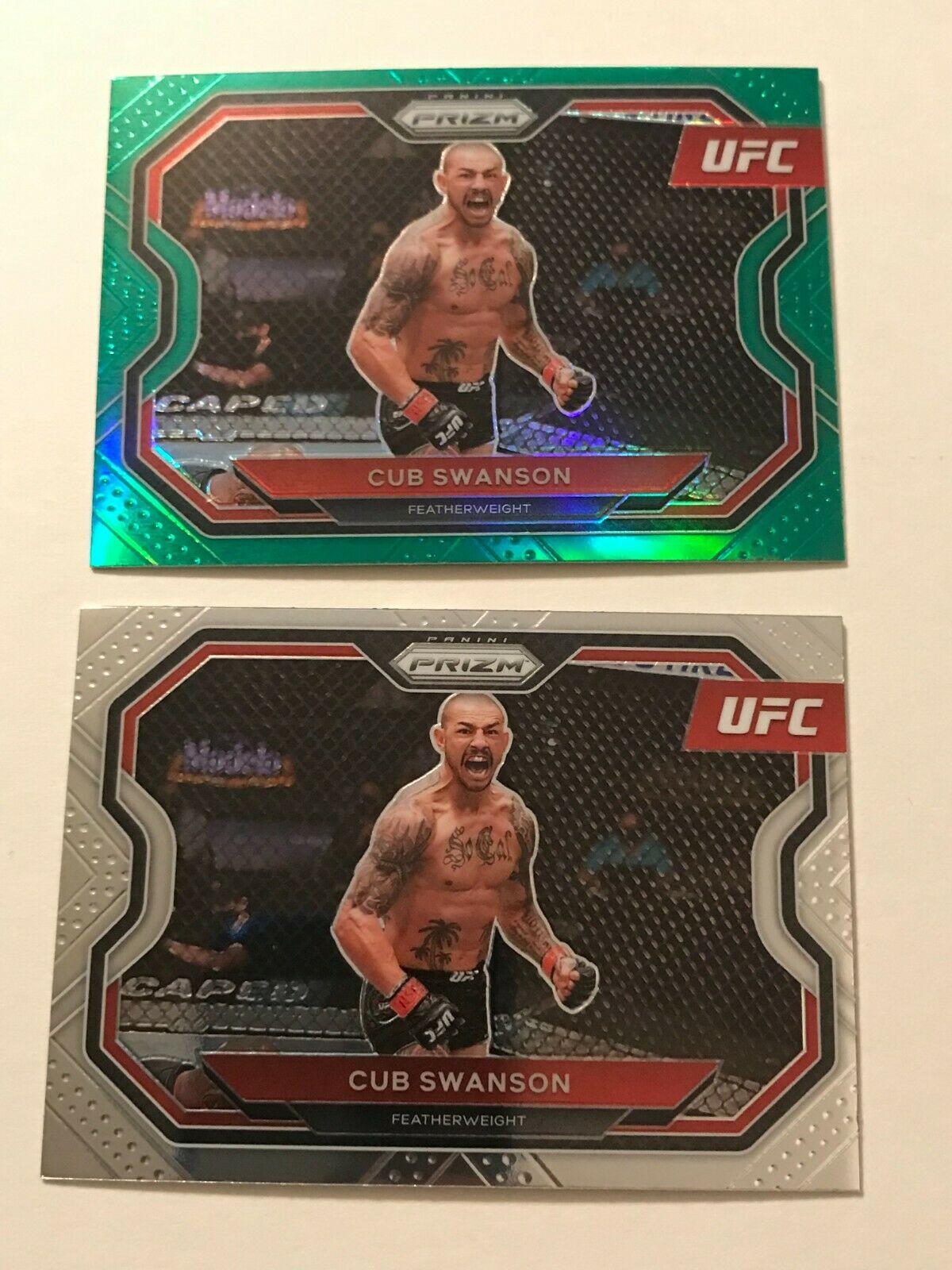 Cub Swanson 2021 Panini Prizm UFC Base #136 Green