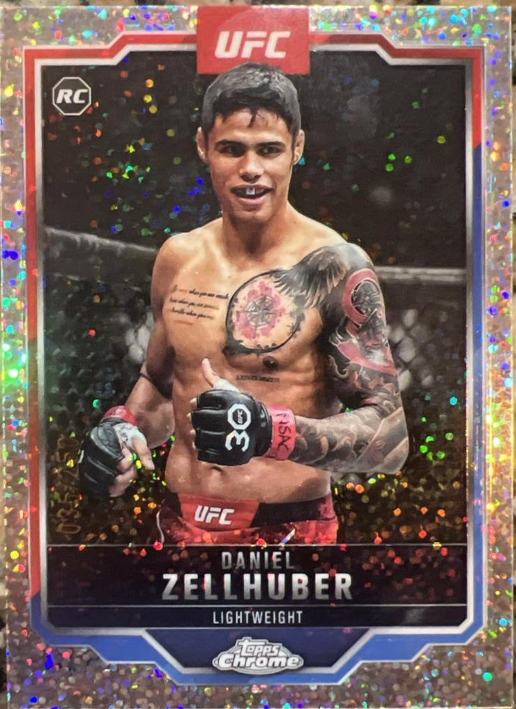 Daniel Zellhuber 2025 Topps Chrome UFC Base #189 Speckle Refractor