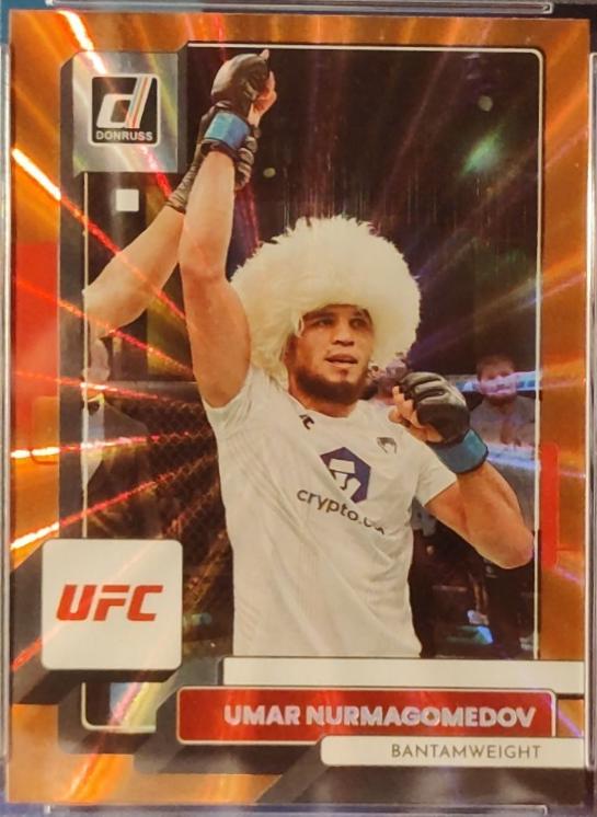 Umar Nurmagomedov 2023 Panini Donruss UFC Base #51 Orange Laser