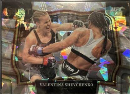 Valentina Shevchenko 2023 Panini Select UFC Octagonside #229 Cracked Ice