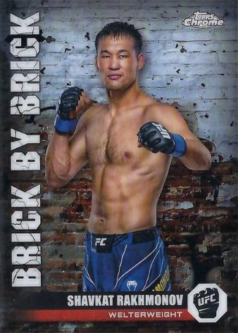 Shavkat Rakhmonov 2024 Topps Chrome UFC Brick by Brick #BYB-11 Red Refractor