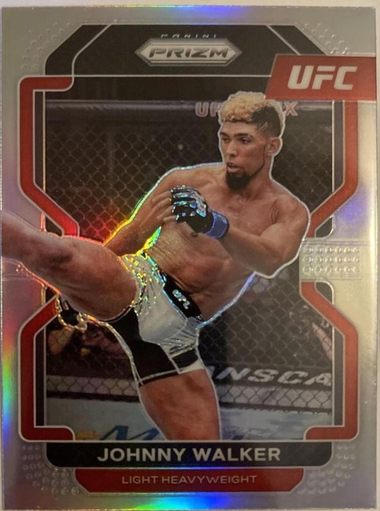 Johnny Walker 2022 Panini Prizm UFC Base #106 Silver
