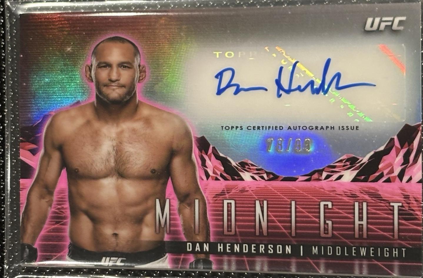 Dan Henderson 2024 Topps Midnight UFC Horizon Signatures #HS-DHN Twilight