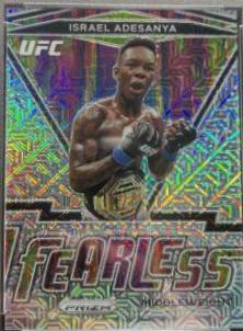 Israel Adesanya 2021 Panini Prizm UFC Fearless #3 Mojo