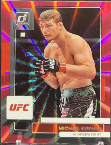 Michael Bisping 2023 Panini Donruss UFC Base #43 Pink Laser