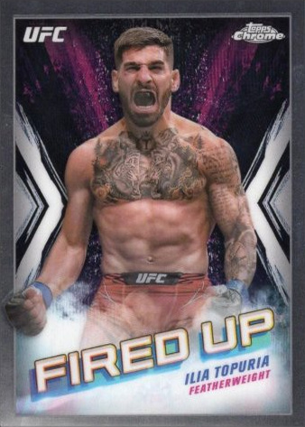 Ilia Topuria 2024 Topps Chrome UFC Fired Up #FDP-22 Superfractor